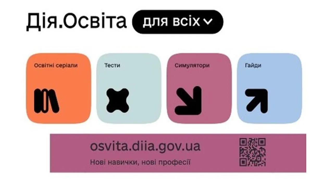 «Дія.Освіта» - безоплатні освітні продукти для всіх охочих