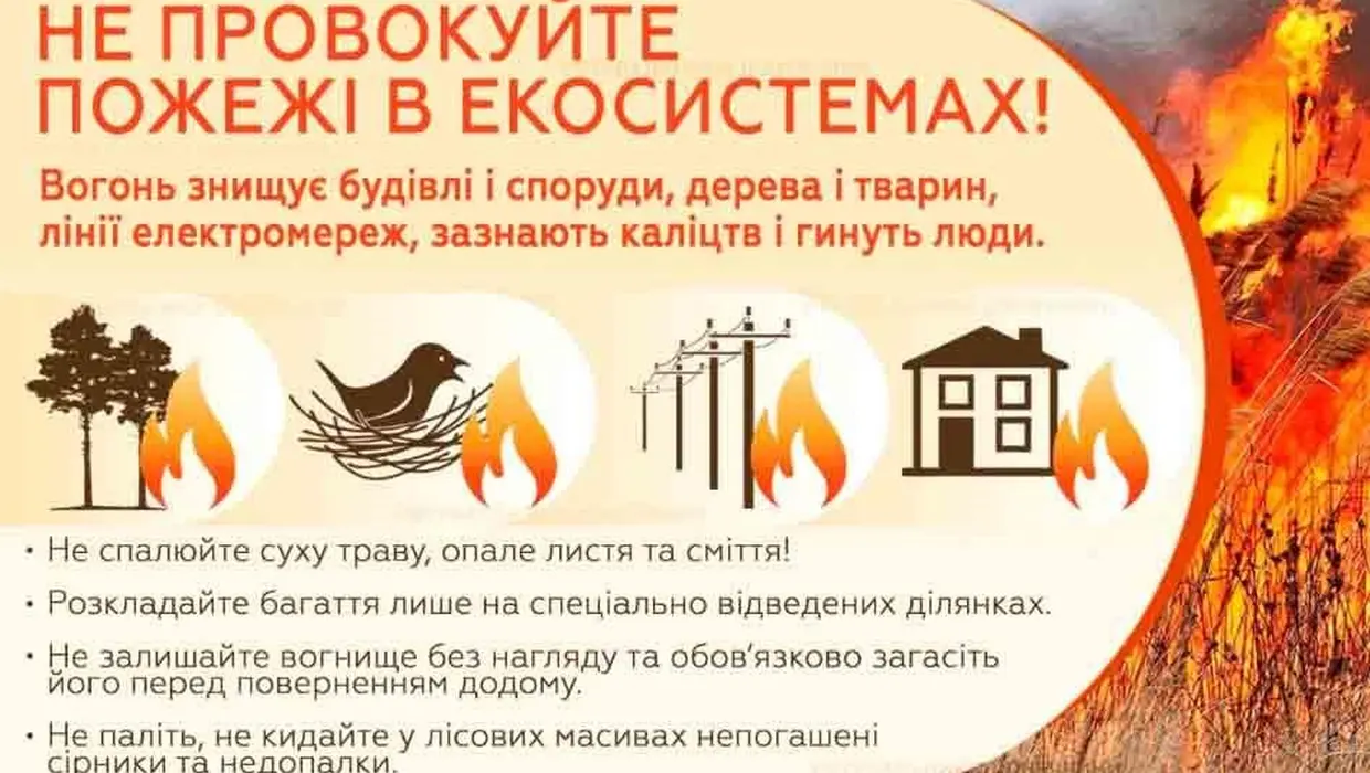 Щоб уникнути лісових пожеж Щоб уникнути лісових пожеж
