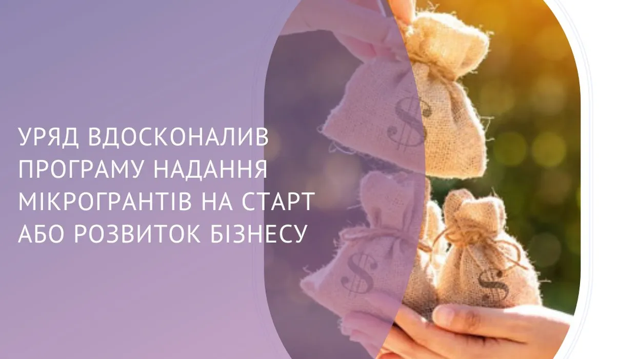 Уряд вдосконалив програму надання мікрогрантів на старт або розвиток бізнесу Уряд вдосконалив програму надання мікрогрантів на старт або розвиток бізнесу