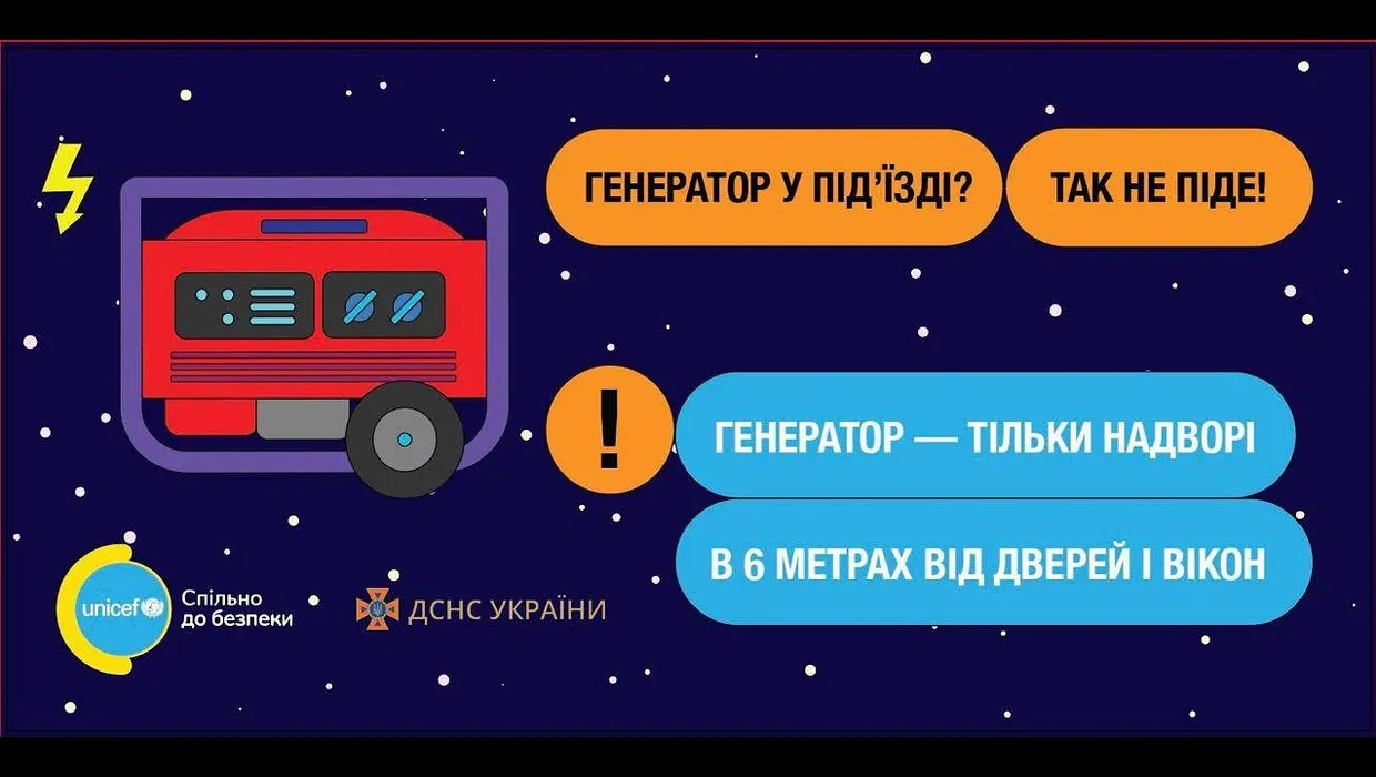 Заходи безпеки під час використання бензинових та дизельних генераторів Заходи безпеки під час використання бензинових та дизельних генераторів