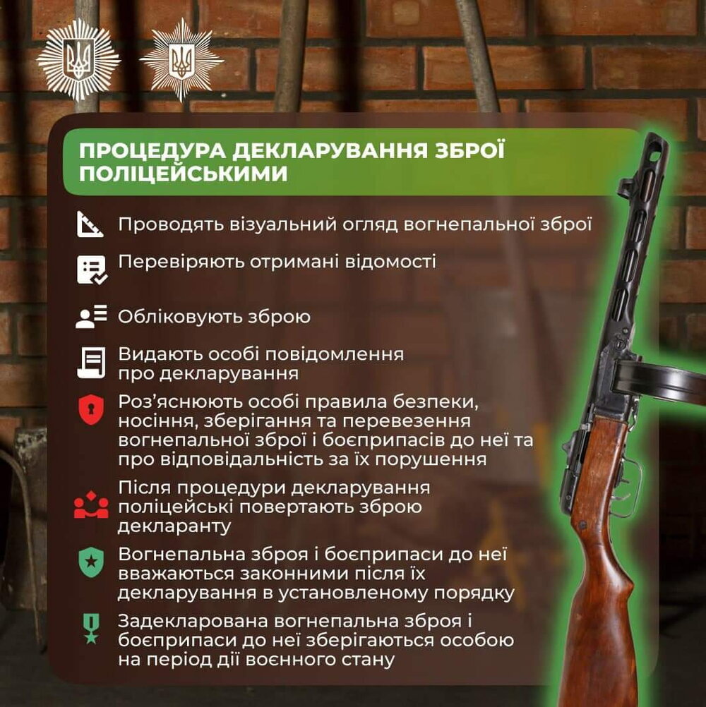 декларування зброї